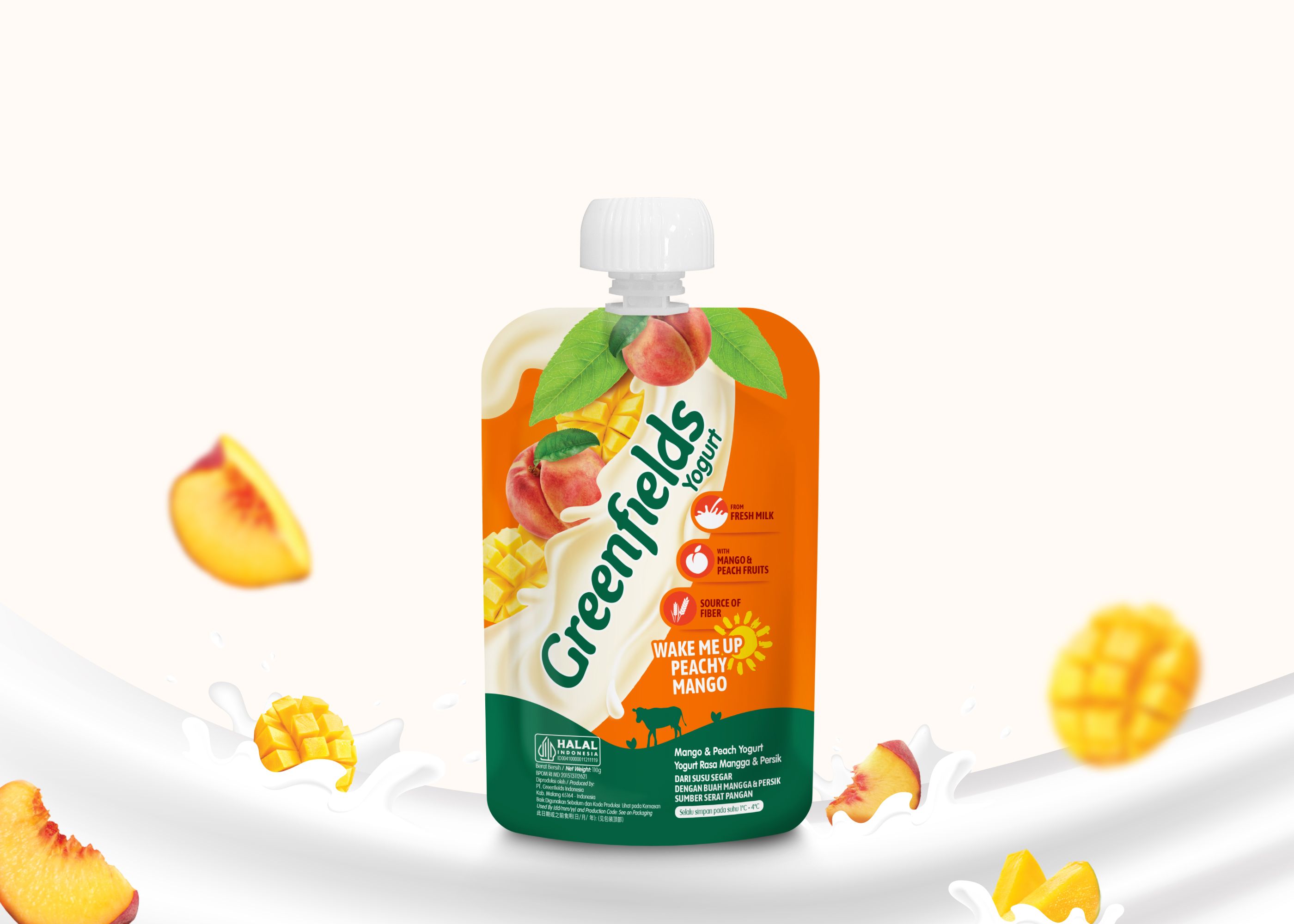 Yogurt Pouch Wake Me Up Peachy Mango